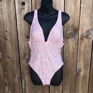 J Crew paisley one piece swimsuit